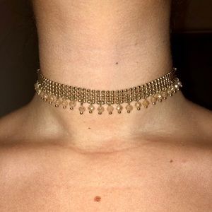 Gold Beaded Choker